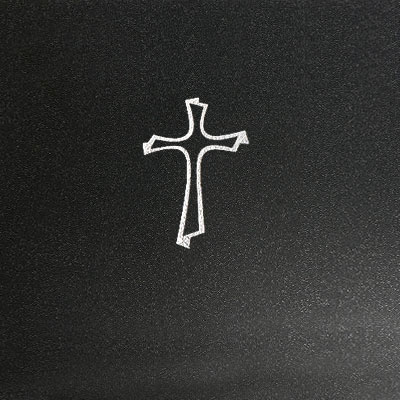 Sandstrahl-Ornament Kreuz 1