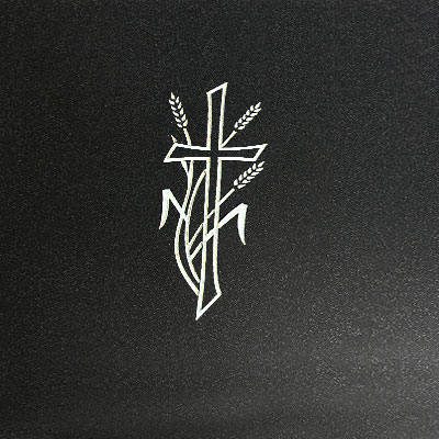 Sandstrahl-Ornament Kreuz 4