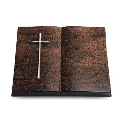 Grabbuch Livre/Englisch-Teak Kreuz 2 (Alu)