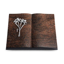 Grabbuch Livre/Englisch-Teak Lilie (Alu)