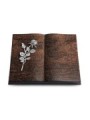 Grabbuch Livre/Englisch-Teak Rose 13 (Alu)