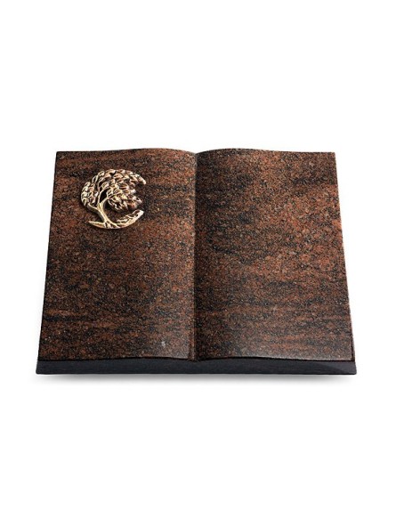 Grabbuch Livre/Englisch-Teak Baum 1 (Bronze)