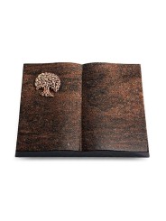 Grabbuch Livre/Englisch-Teak Baum 3 (Bronze)