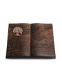 Grabbuch Livre/Englisch-Teak Baum 3 (Bronze)