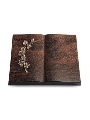 Grabbuch Livre/Englisch-Teak Efeu (Bronze)