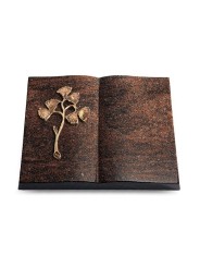 Grabbuch Livre/Englisch-Teak Gingozweig 1 (Bronze)