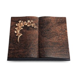 Grabbuch Livre/Englisch-Teak Gingozweig 2 (Bronze)