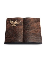 Grabbuch Livre/Englisch-Teak Taube (Bronze)