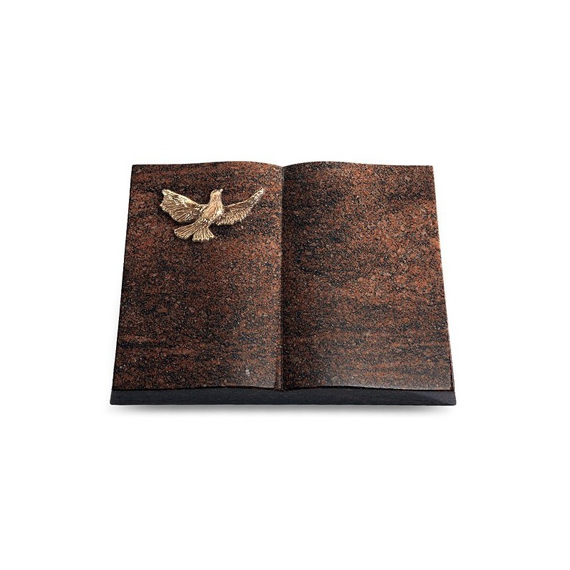 Grabbuch Livre/Englisch-Teak Taube (Bronze)