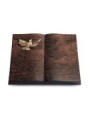 Grabbuch Livre/Englisch-Teak Taube (Bronze)