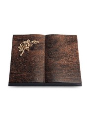 Grabbuch Livre/Englisch-Teak Rose 1 (Bronze)