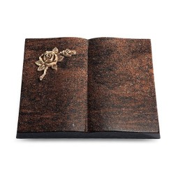 Grabbuch Livre/Englisch-Teak Rose 1 (Bronze)