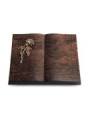 Grabbuch Livre/Englisch-Teak Rose 2 (Bronze)