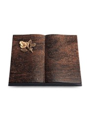 Grabbuch Livre/Englisch-Teak Rose 3 (Bronze)