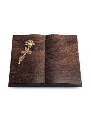 Grabbuch Livre/Englisch-Teak Rose 7 (Bronze)