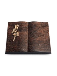 Grabbuch Livre/Englisch-Teak Rose 8 (Bronze)