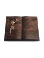 Grabbuch Livre/Englisch-Teak Rose 9 (Bronze)