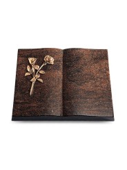 Grabbuch Livre/Englisch-Teak Rose 10 (Bronze)