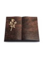 Grabbuch Livre/Englisch-Teak Rose 11 (Bronze)