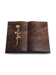 Grabbuch Livre/Englisch-Teak Rose 12 (Bronze)