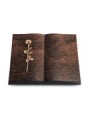 Grabbuch Livre/Englisch-Teak Rose 12 (Bronze)