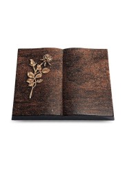 Grabbuch Livre/Englisch-Teak Rose 13 (Bronze)