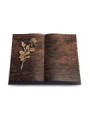 Grabbuch Livre/Englisch-Teak Rose 13 (Bronze)