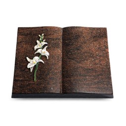 Grabbuch Livre/Englisch-Teak Orchidee (Color)