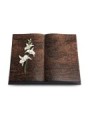 Grabbuch Livre/Englisch-Teak Orchidee (Color)