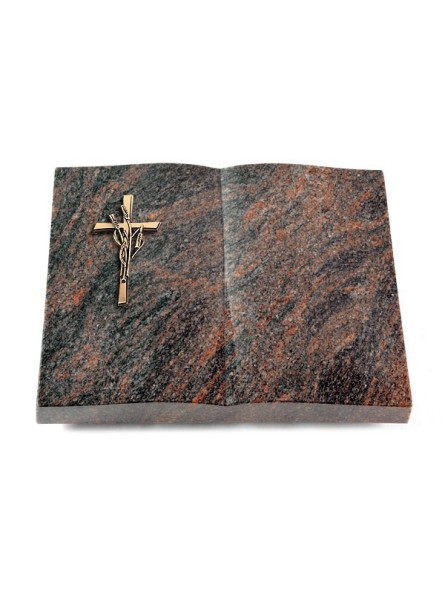 Grabbuch Livre/Himalaya Kreuz/Ähren (Bronze)