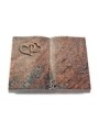 Grabbuch Livre/Paradiso Herzen (Bronze)