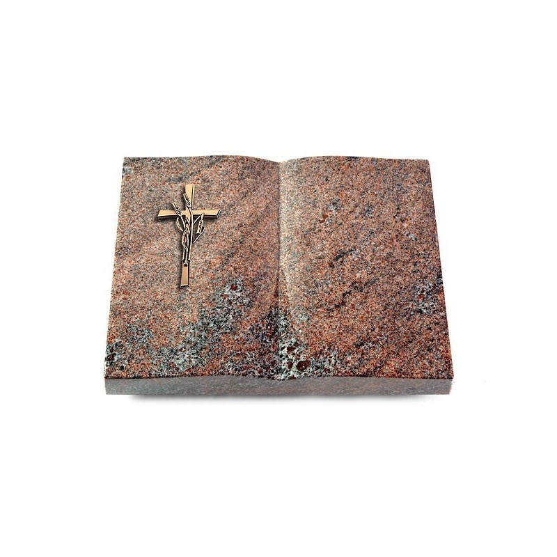 Grabbuch Livre/Paradiso Kreuz/Ähren (Bronze)