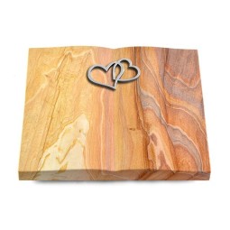 Grabbuch Livre/Rainbow Herzen (Alu)