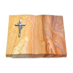 Grabbuch Livre/Rainbow Kreuz/Ähren (Alu)