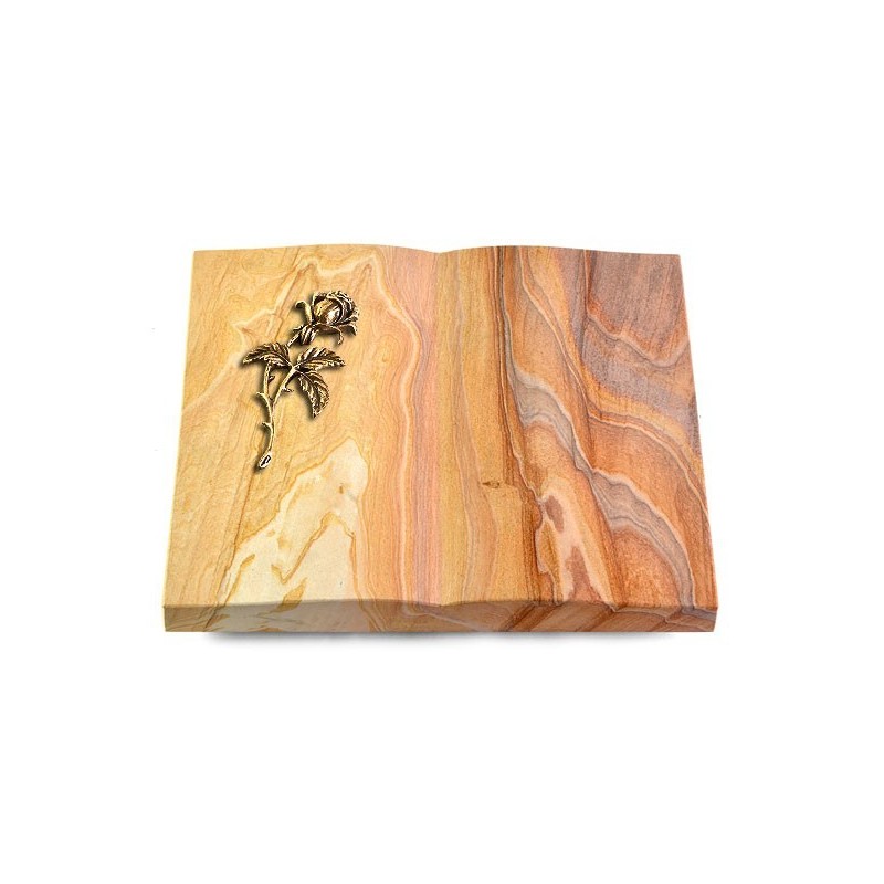 Grabbuch Livre/Rainbow Rose 2 (Bronze)