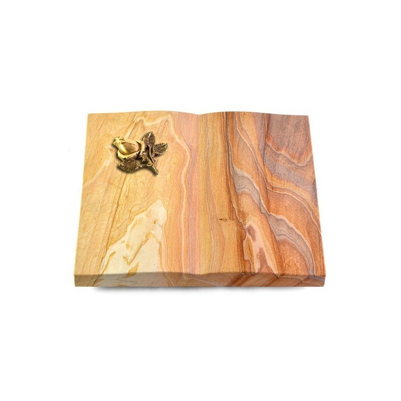 Grabbuch Livre/Rainbow Rose 3 (Bronze)