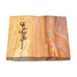 Grabbuch Livre/Rainbow Rose 12 (Bronze)