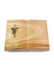 Grabbuch Livre/Woodland Kreuz/Rose (Bronze)