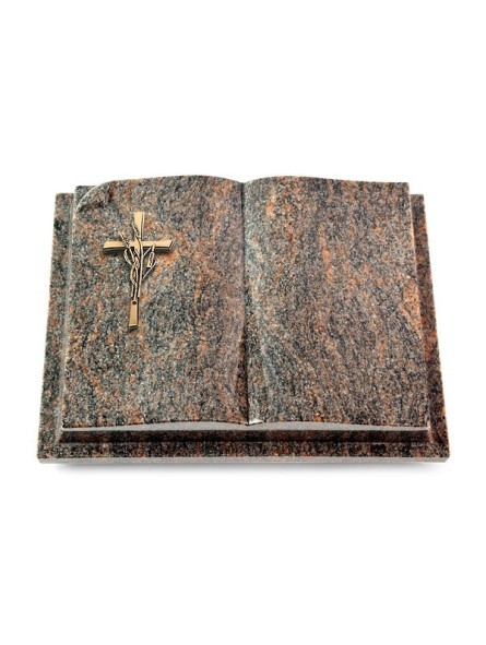 Grabbuch Livre Auris/Himalaya Kreuz/Ähren (Bronze)