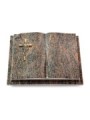 Grabbuch Livre Auris/Himalaya Kreuz/Ähren (Bronze)