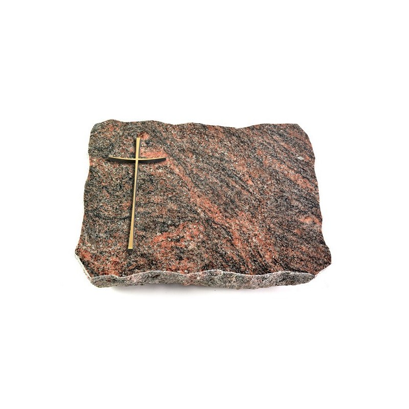 Grabplatte Himalaya Pure Kreuz 2 (Bronze)
