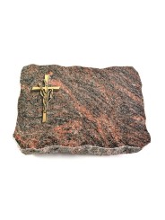 Grabplatte Himalaya Pure Kreuz/Ähren (Bronze)