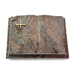 Grabbuch Livre Auris/Paradiso Kreuz/Rosen (Bronze)