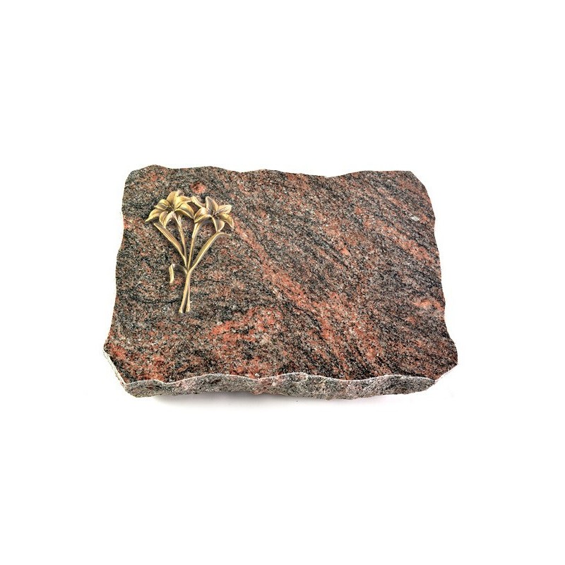 Grabplatte Himalaya Pure Lilie (Bronze)