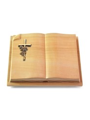 Grabbuch Livre Auris/Woodland Kreuz/Rosen (Bronze)