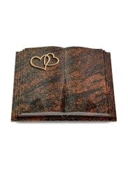 Grabbuch Livre Pagina/Aruba Herzen (Bronze)