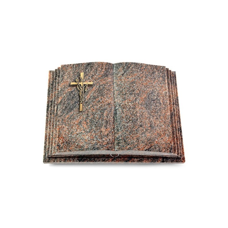 Grabbuch Livre Pagina/Himalaya Kreuz/Ähren (Bronze)