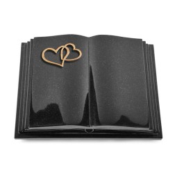 Grabbuch Livre Pagina/ Indisch-Black Herzen (Bronze)