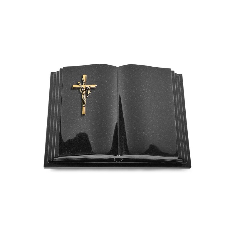 Grabbuch Livre Pagina/ Indisch-Black Kreuz/Ähren (Bronze)