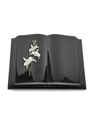 Grabbuch Livre Pagina/ Indisch-Black Orchidee (Color)